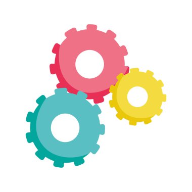 dişli dişli dişli ayarları izole edilmiş simge tasarımı