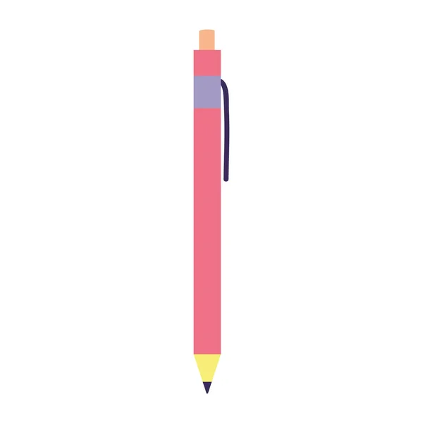Skola eller kontor penna leverans isolerad ikon design isolerad ikon design — Stock vektor