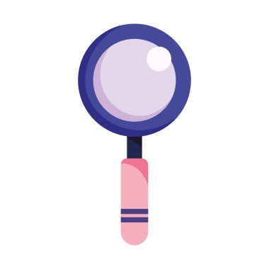 büyüteç arama dijital izole simge tasarımı