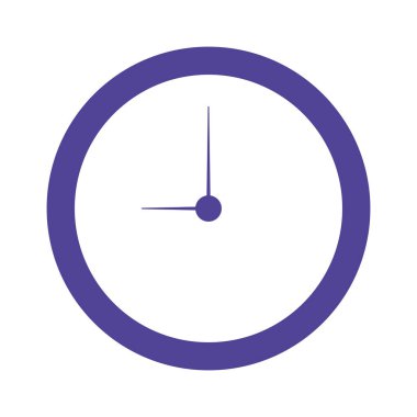 yuvarlak saat izole edilmiş simge tasarımı