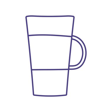 Kahve fincanı içeceği izole edilmiş ikon tasarımı