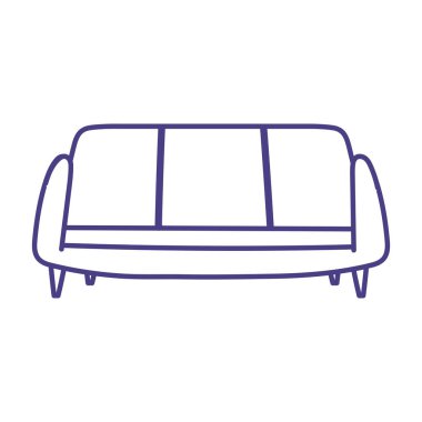 kanepe mobilyası rahat koltuk izole ikon tasarımı