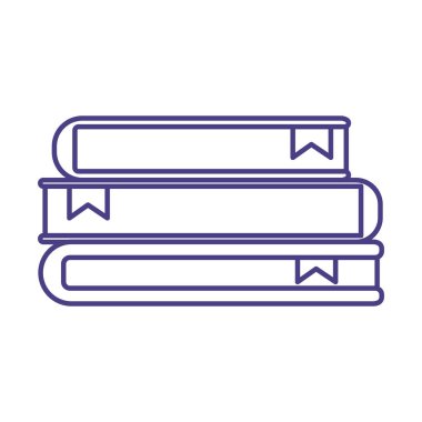 okul yığını kitap izole edilmiş simge tasarımı