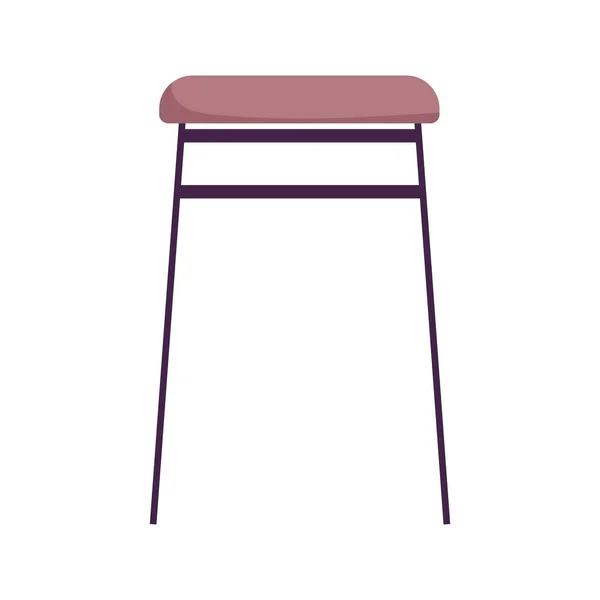 Decoración de muebles de silla icono de diseño aislado — Vector de stock