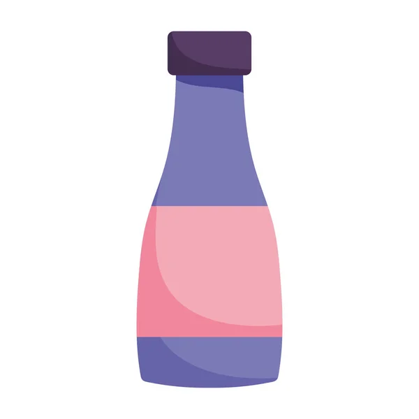Пляшковий соус продукт харчування ізольований дизайн значка — стоковий вектор