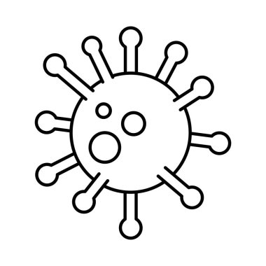 covid 19 koronavirüs hastalığı virüs solunum salgını çizgi simgesi