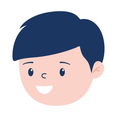 izole edilmiş Avatar adam çizgi film vektör tasarımı