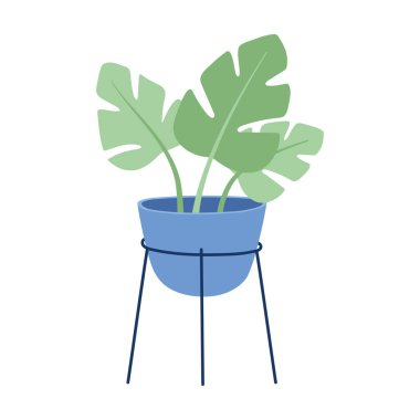 Ot vektör tasarımı içinde izole edilmiş bitki