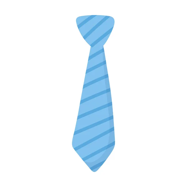 Isolated striped necktie vector design — Stock Vector