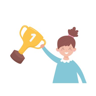 Ganimet babasının gündüz vektör tasarımlı kızı.