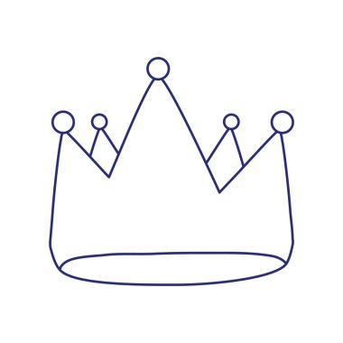 İzole kraliyet taç vektör tasarımı