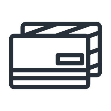 Kredi kartı çizgisi biçim vektör tasarımı