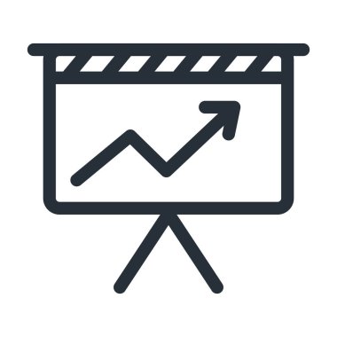 Pano satırı biçim vektör tasarımı içinde bilgi artışı ok grafiği