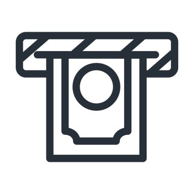 Bill line biçim ikon vektör tasarımı