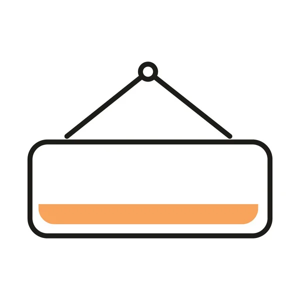 Línea de banner de compras icono de estilo diseño vectorial — Vector de stock