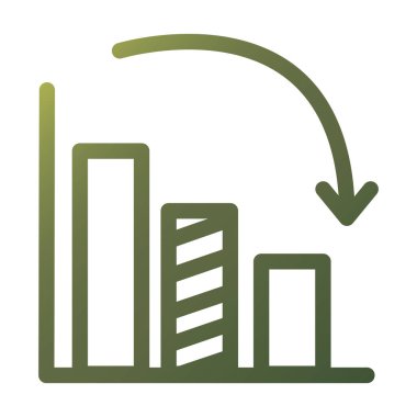 Infographic çubuk gradyanı biçim vektör tasarımı