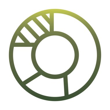 Infographic pie gradyan biçim vektör tasarımı