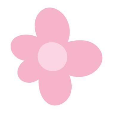 İzole çiçek ikonu vektör tasarımı