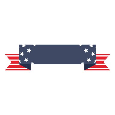 Yıldız vektör dizaynlı ABD kurdelesi