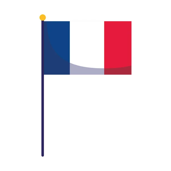 Odizolowany projekt wektora flagi Francji — Wektor stockowy