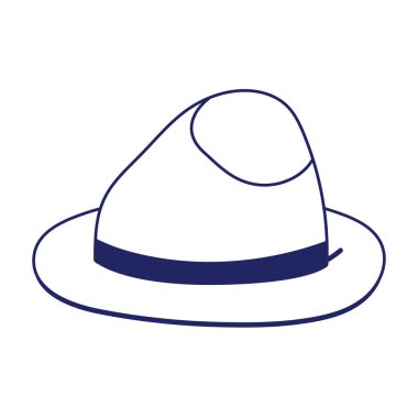 İzole şapka simgesi vektör tasarımı