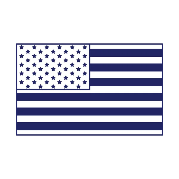 Design vettoriale isolato della bandiera USA — Vettoriale Stock