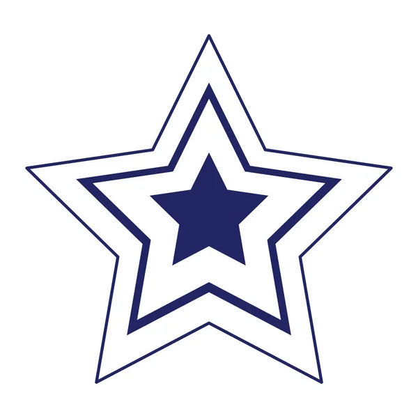 Design de vetor de forma de estrela listrada isolada —  Vetores de Stock