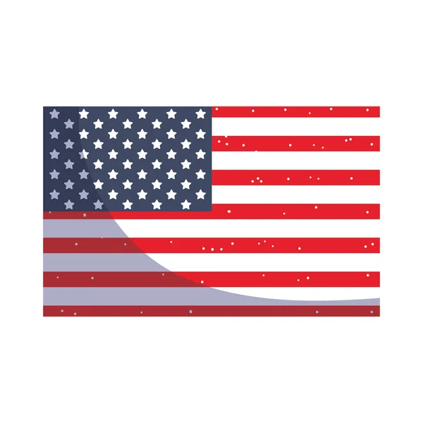 Izolovaný návrh vektoru vlajky USA — Stockový vektor