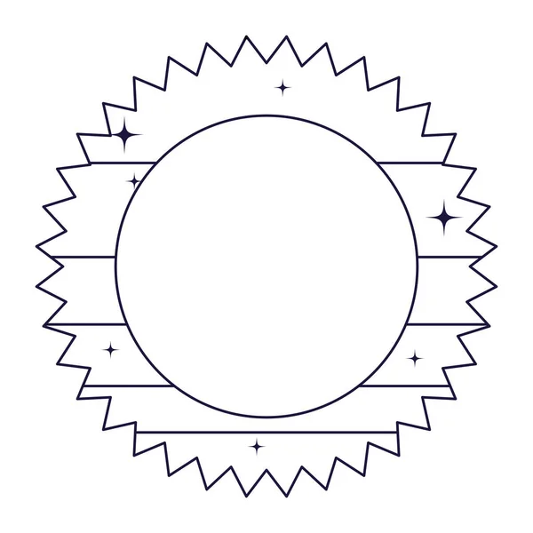 Conception vectorielle de timbre de sceau rayé isolé — Image vectorielle