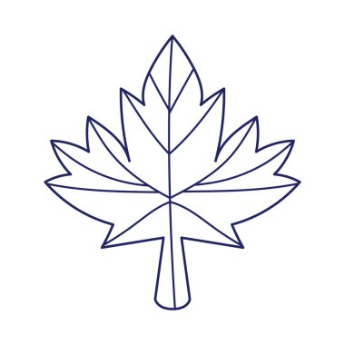 İzole edilmiş sonbahar akçaağaç yaprağı vektör tasarımı