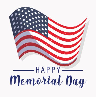 Anma Günü vektör tasarımı bayrağı