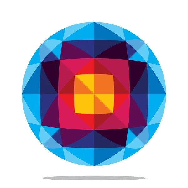 Diseño de logotipo y símbolo, círculo bola color / diseño de esfera de colores — Vector de stock