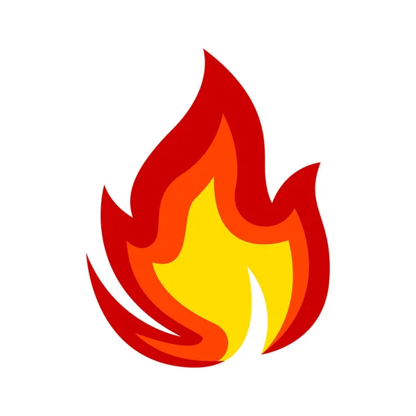 Eld / flamma ikonen — Stock vektor