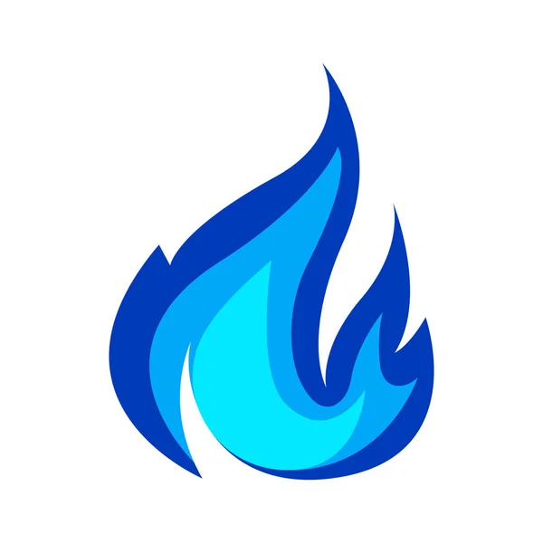 푸른 불꽃 아이콘 — 스톡 벡터