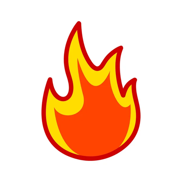 Icona fuoco / fiamma — Vettoriale Stock