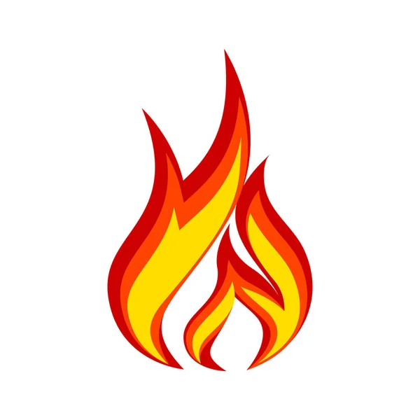 Ícone de fogo / chama — Vetor de Stock