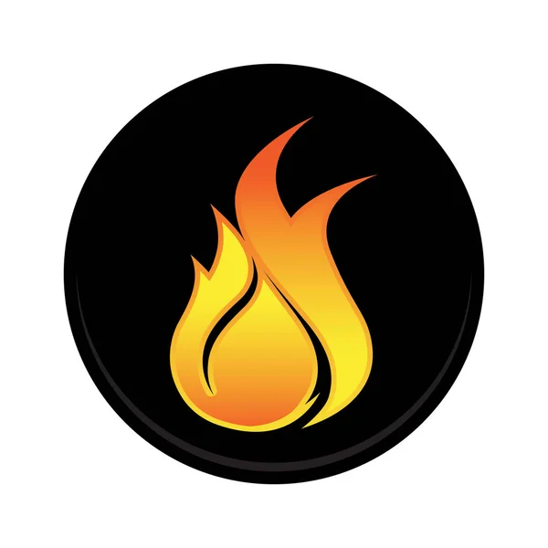 Tűzláng ikon — Stock Vector