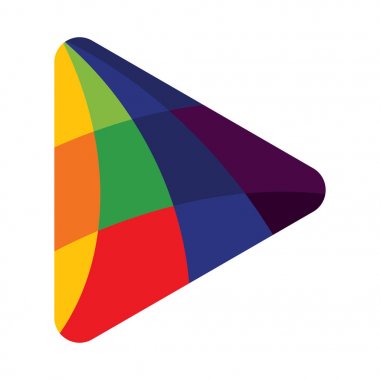 renkli Oynat düğmesini