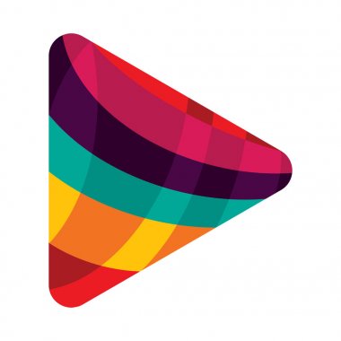 renkli Oynat düğmesini