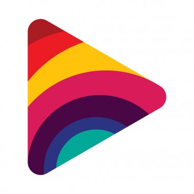 renkli Oynat düğmesini