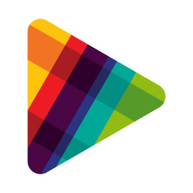 renkli Oynat düğmesini