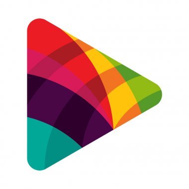 renkli Oynat düğmesini