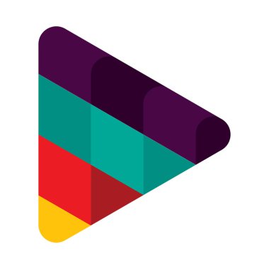 renkli Oynat düğmesini