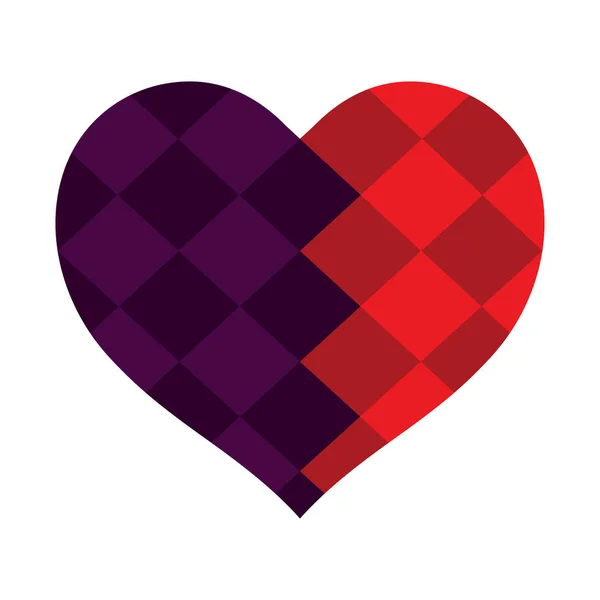 Coração colorido, símbolo do amor —  Vetores de Stock