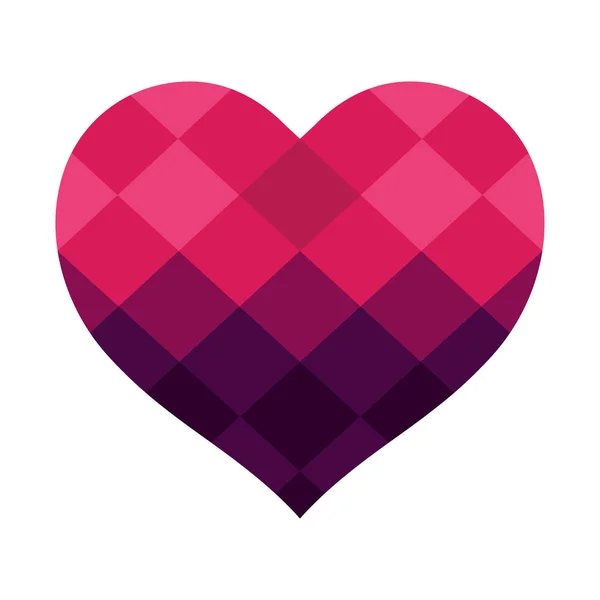 Coração colorido, símbolo do amor —  Vetores de Stock
