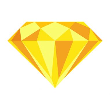 Elmas şekli yuvarlak, görünüyor yan görünüm.