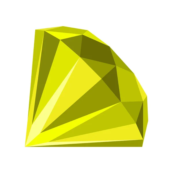 Diamant ronde vorm, met perspectief hoeken zichtbaar lijken scheef. — Stockvector
