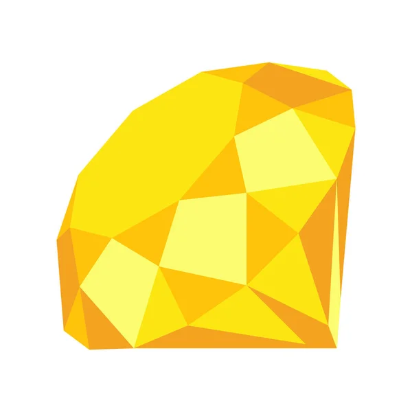 Diamant ronde vorm, met perspectief hoeken zichtbaar lijken scheef. — Stockvector