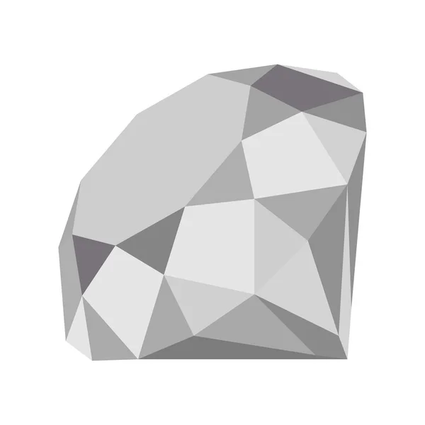 Forma redonda diamante, visible con ángulos de perspectiva parecen sesgados . — Vector de stock