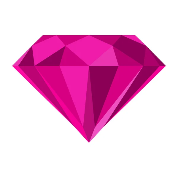 Forma redonda de diamante, mira a un lado . — Vector de stock